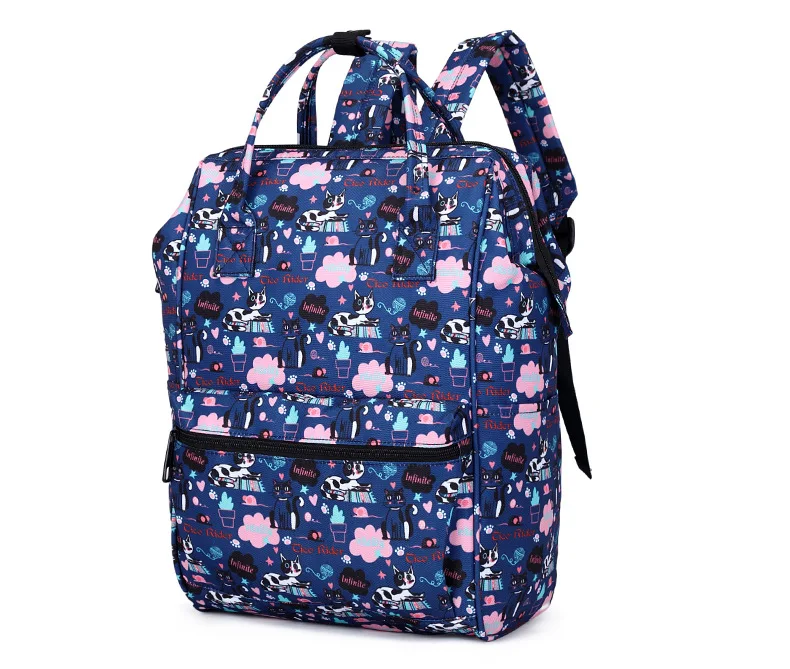 Mommy Bag Custom Ins Style Multi-functional Large-capacity Backpack Mother Back Milk Bag Handbag Baby Diaper Nanny Bag Polyester