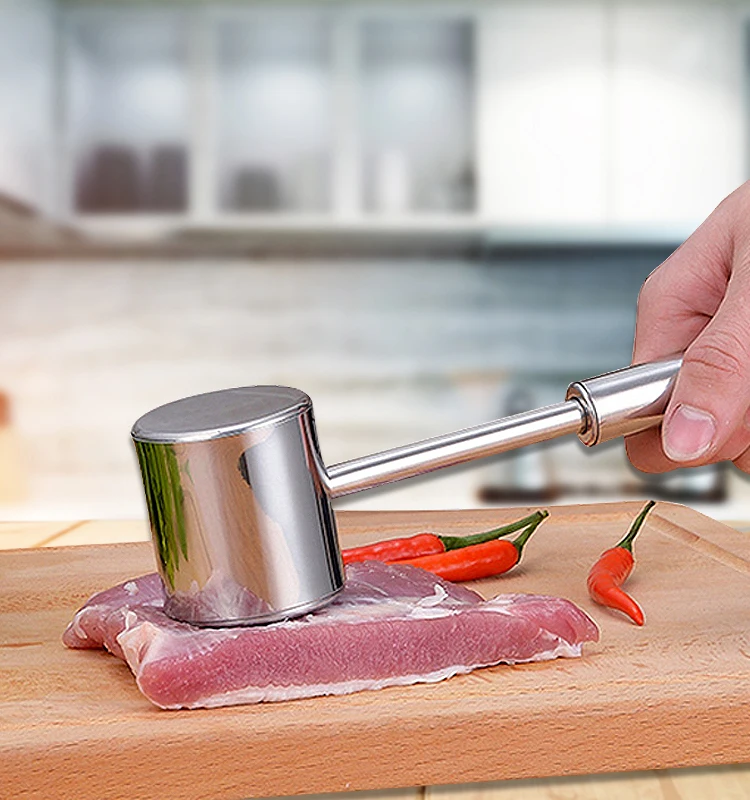 Unique kitchen accessories stainless steel kitchen tenderizing beef softe meat tenderising hammers kitchen utensils meat hammer