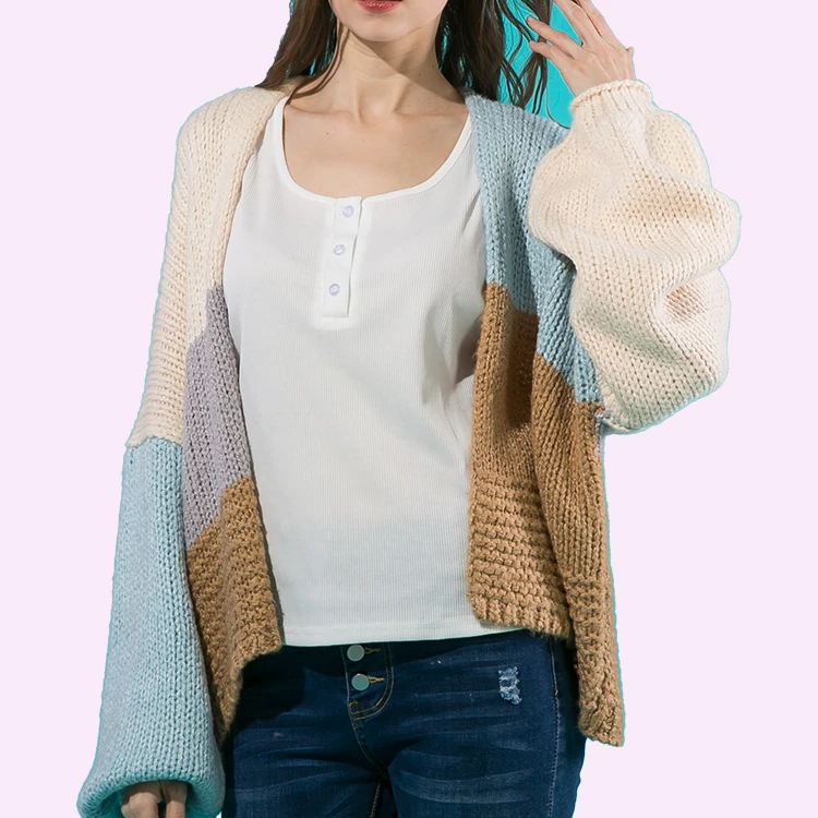 Fashion oversized Knit cozy crochet Sweaters Cardigan for Women Ladies Casual Loose Fit handmade Open Front Cardigan for women