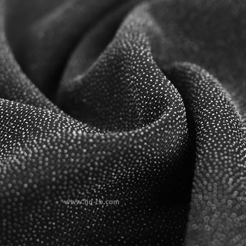 Elastic 100% polyester knitted fusible interlining lining fabric for clothing