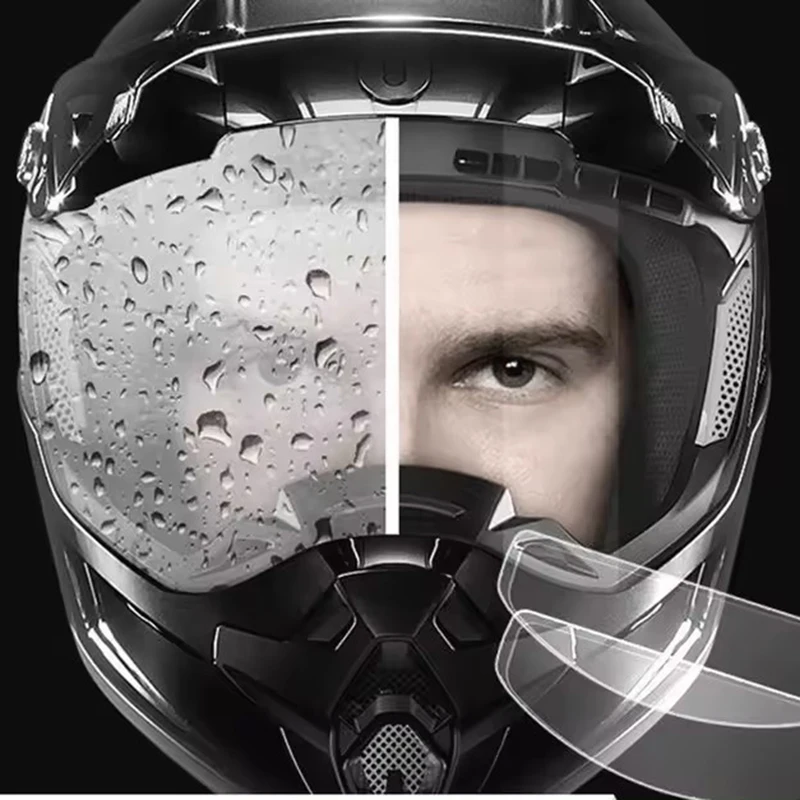 Hot sale Waterproof anti Fog Motorcycle Helmet Screen Film Rainproof Helmet Screen Protector sticker