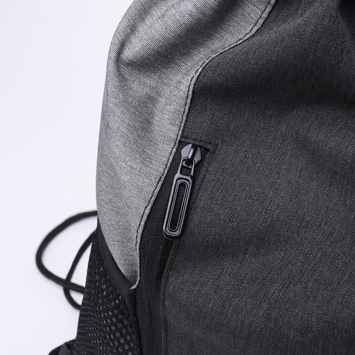 Unisex High Quality Gym Bag With Headphone Jack Waterproof Foldable Drawstring Backpack