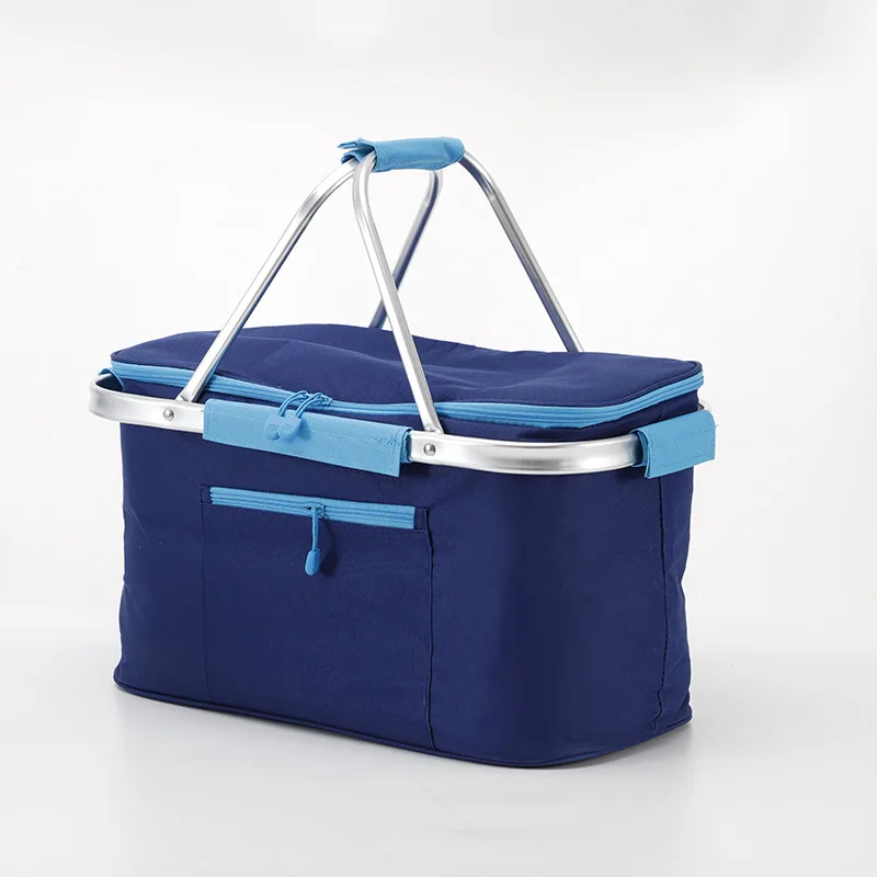 Factory direct supply Oxford cloth vegetable customizable  foldable collapsible shopping basket