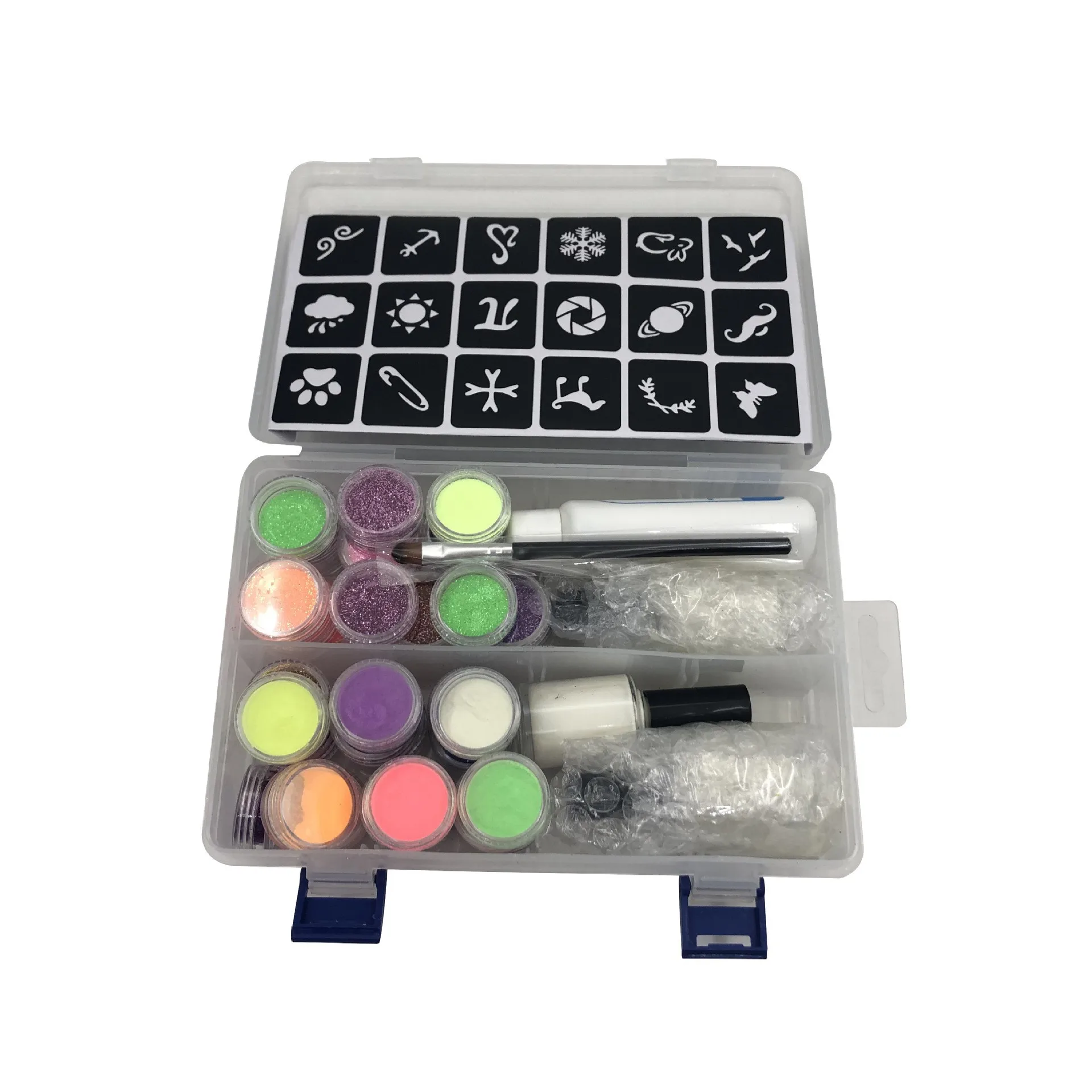 VeganGlitter Tattoo Kits for Girls Unique Professional Glitter Tattoos Kids and Adults Temporary Tattoo Set