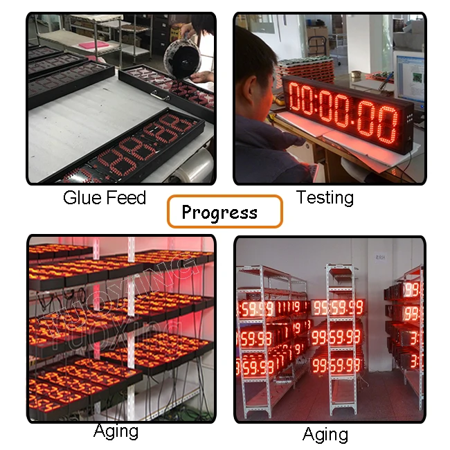 6 inch led sports timing clock for outdoor sports countdown/up timer/clock