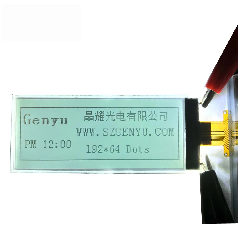 Genyu 192x64 Графический ЖК-дисплей модуль FSTN/пропускающий/положительный COG + FPC разъем с