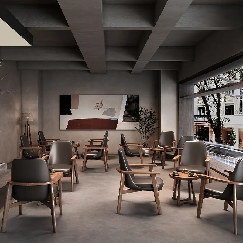 Bar Restaurant Coffee Shop Table And Chairs Sofa Antique Modern Leather Shell Chair Booth Seating Bench Cafe