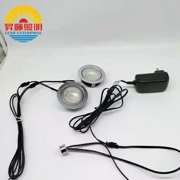 Touch Sensor Dim 12v 2w Led Cabinet Puck Boat Light Touch On Off Dimming Sensor Light Lamp Bulb