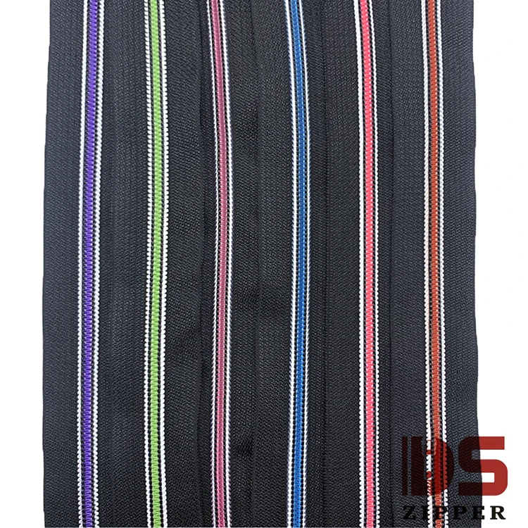 contrast jelly duotone color new style special color iridescent nylon zipper fast delivery factory direct sales