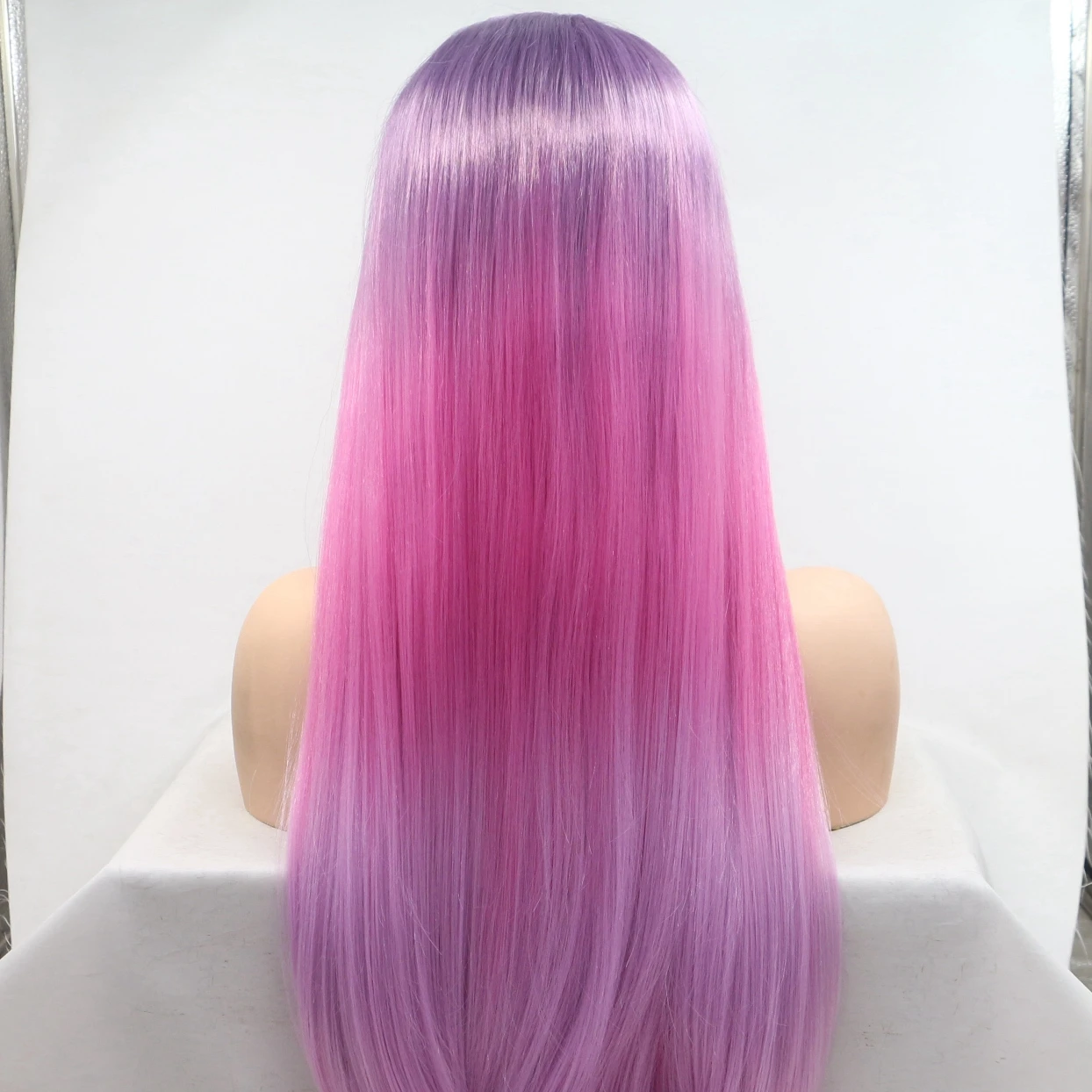 LINDAL C13 C14 glueless frontal synthetic wigs,gray synthetic blend hair wigs,full lace synthetic wigs for women