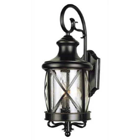 
wholesale manufacturer outdoor wall lamp 3X40W LED LIGHTS aluminum material body clear seeded glass classical design 