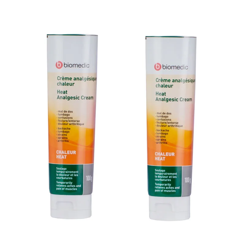 OEM 100ml ABL aluminum empty glossy white tube with flip top cap cosmetic containers and packaging