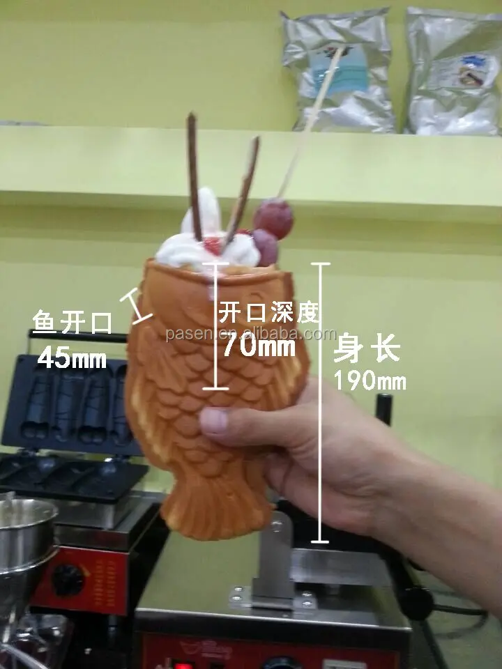 Электрическая машина taiyaki/конусная для мороженого в форме рыбы/машина taiyaki