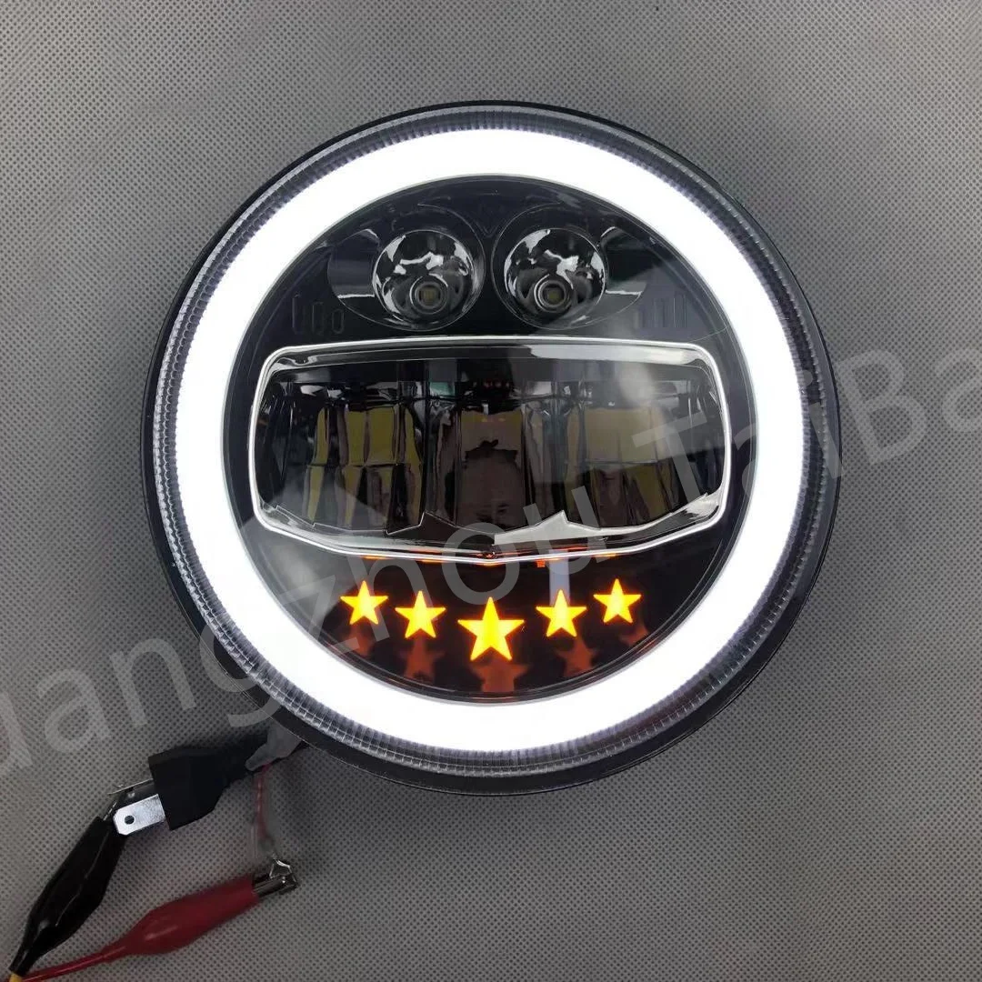 7-inch general headlamp Front bar lamp for Mahindra Thar Headlight for Mahindra brand jeep Daytime running light for Thar