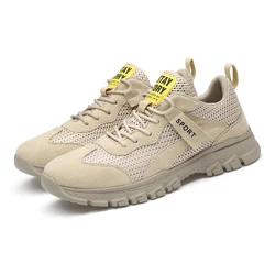 Wholesale New Outdoor With Mesh And Leather Upper Anti Slippery Climbing Hiking Shoes For Man