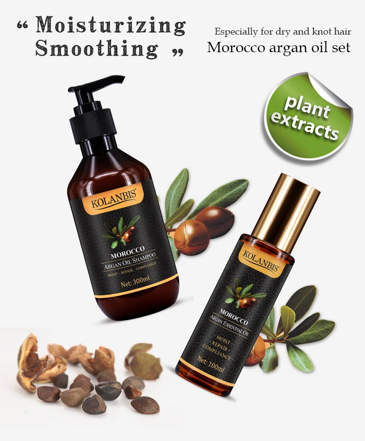 Private label argan oil shampoo in bulk make hair smooth and soft 300ml