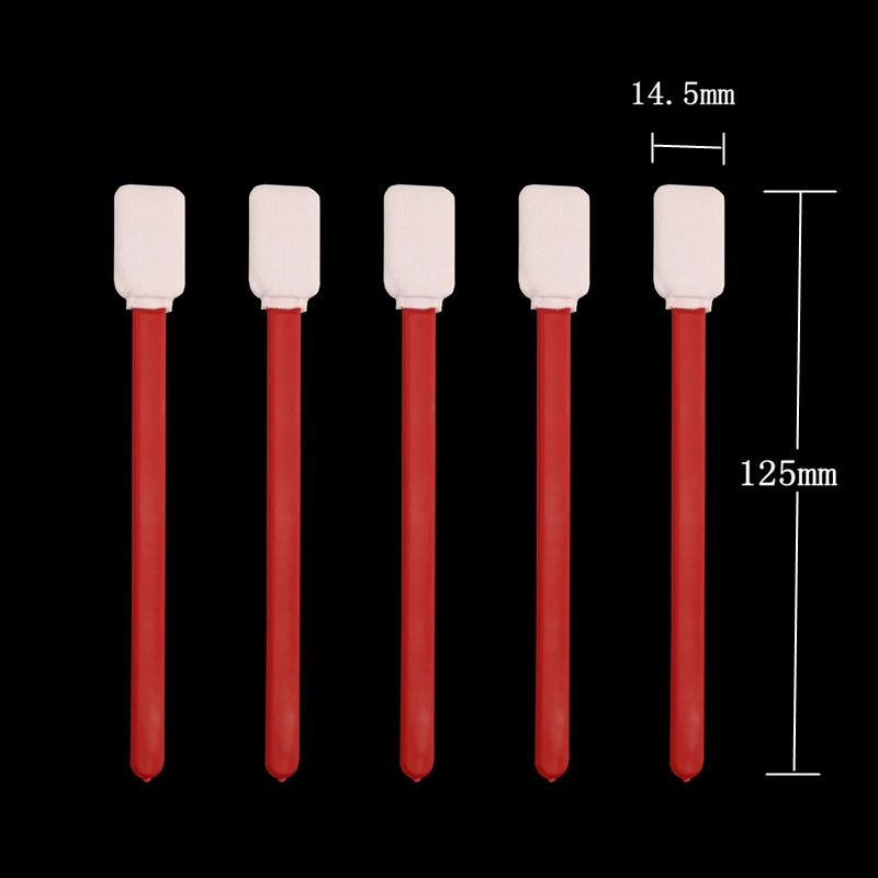 714 Lint Free Red PP Stick Flat Square Microfiber Clenroom Swab for Car Cleaning