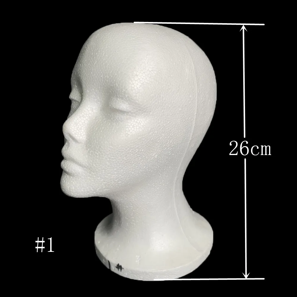 Good quality Styrofoam Mannequin Head Wig Female Mannequin Model Heads Mannequin Head Foam