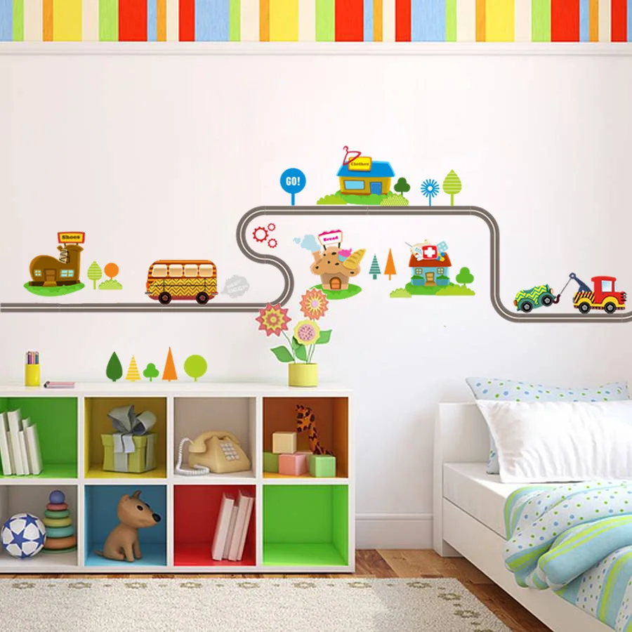 Jinsui Car Decoration Bedroom Wall Stickers For Kids Room