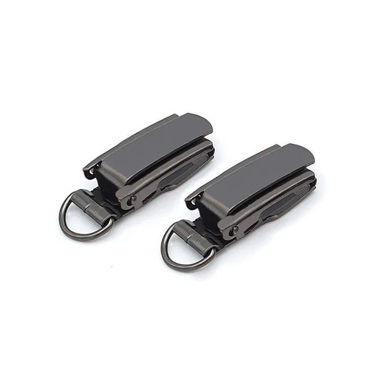 Black 10mm D Ring Metal Suspender Clip Bed Sheet Clip