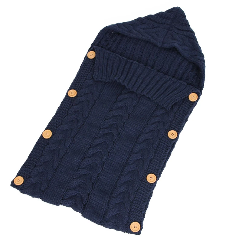 Hot Sell INS Outdoor Stroller Fleece Comfort Knitted Warm Winter New Born Sleeping Bag For Baby