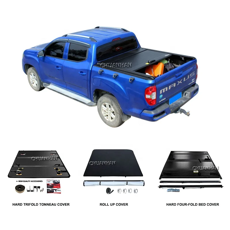 Aluminium Roller Lid Shutter Pickup Truck Top Retractable Roll Up Tonneau Cover l200 for ford f150 5.5ft toyota tundra 2023
