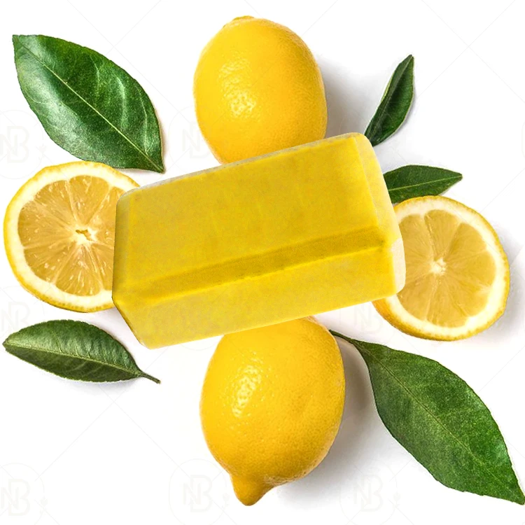Custom Solid Fragrance Beauty Antibacterial Lemon Soap for Glowing Skin with Logo