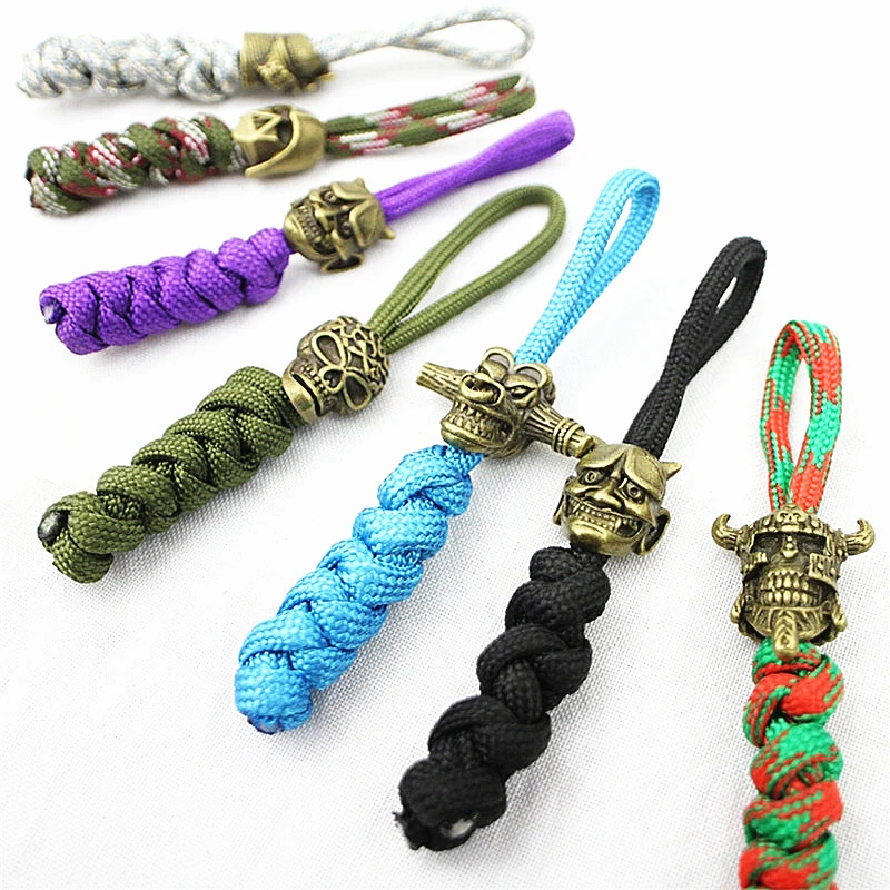 Metal charms for paracord bracelet metal paracord beads skull beads
