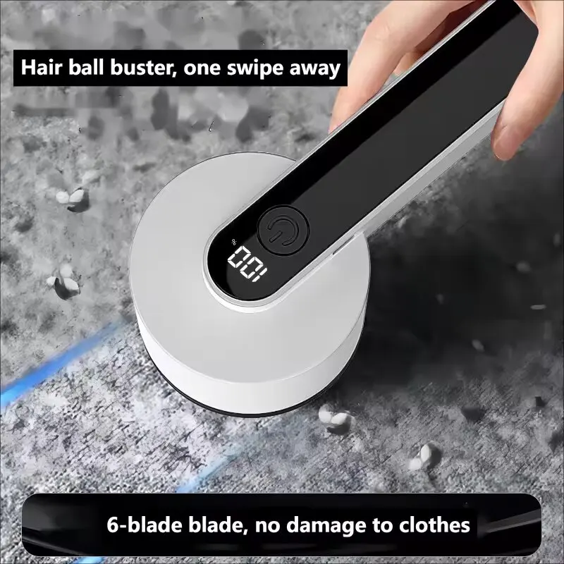 Battery Sweater Shaver Trimmer Clothes Fur Fuzz Cleaner Lint Shaver with Digital display
