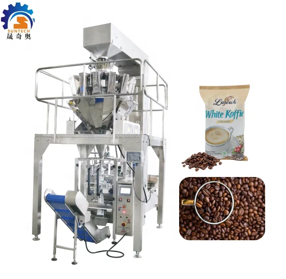 VFFS Automatic Weighing Roasted Coffee Beans Bagging Packing Machine