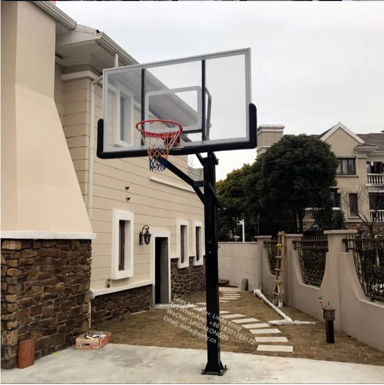 2024  new arrival  Inground Basketball hoops adjustable outdoor basketball  Goals system basketball stands for Adults
