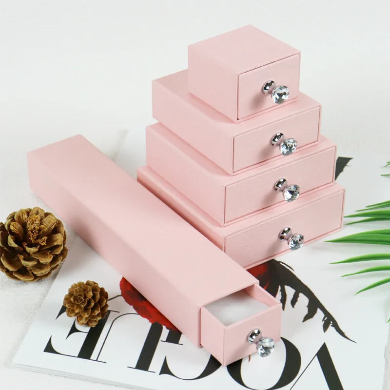 Customizable Wholesale Design Biodegradable High End Schmuck Box Cajas Para Joyas Earrings Bracelet Packaging Jewelry Paper Box