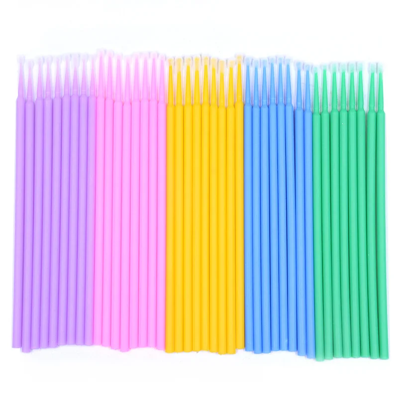 Disposable Micro Brushes Eyelash Extension Glue Removing Tool Micro Applicator Dental Micro brush