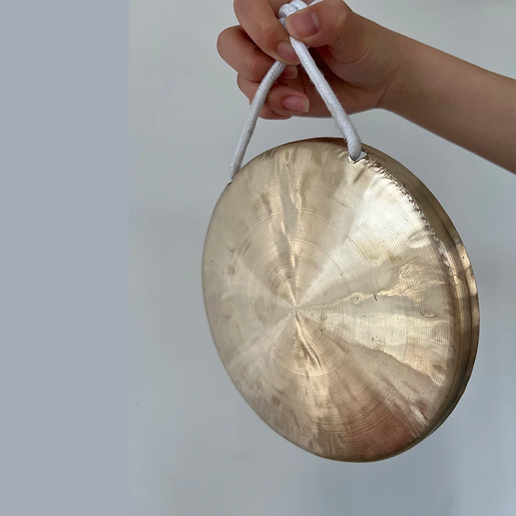 Music instrument copper gong, percussion copper gong music Chinese traditionla instrumentos musicais, qi gong/causeway