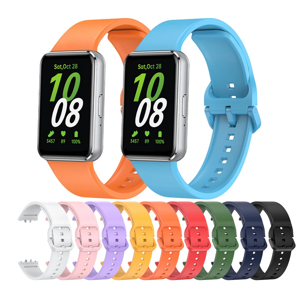 Tschick силиконовый ремешок для Samsung Galaxy Fit 3 браслет на запястье часы Correa мягкие Аксессуары