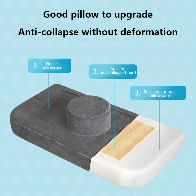 SUREWALHOME Beauty Salon Bed Pillow with Cylinder Pillow for Rectangular Massage Table in Beauty Salon Anti-sloughing Pillow