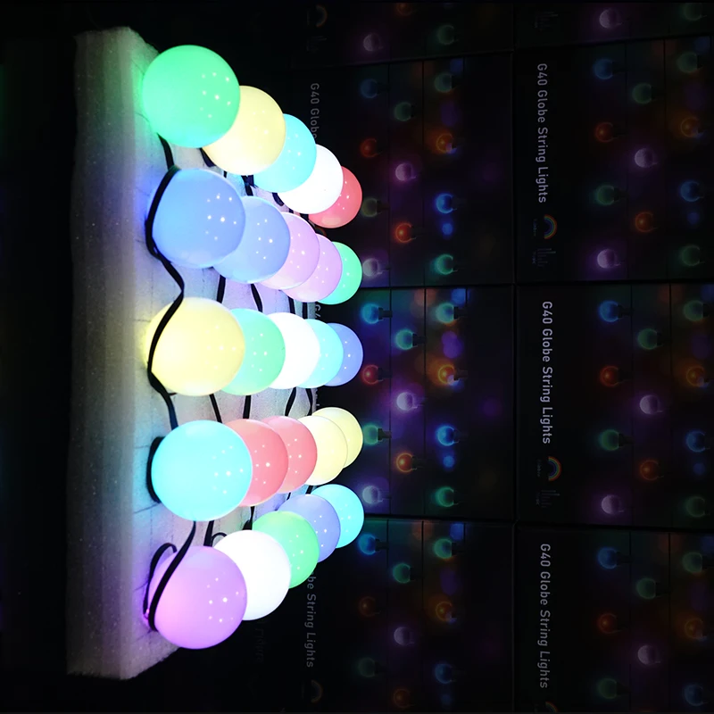 Рождественские Уличные светильники обновление RGB изменение цвета Музыка syn садовые светодиодные поддержка app дистанционное