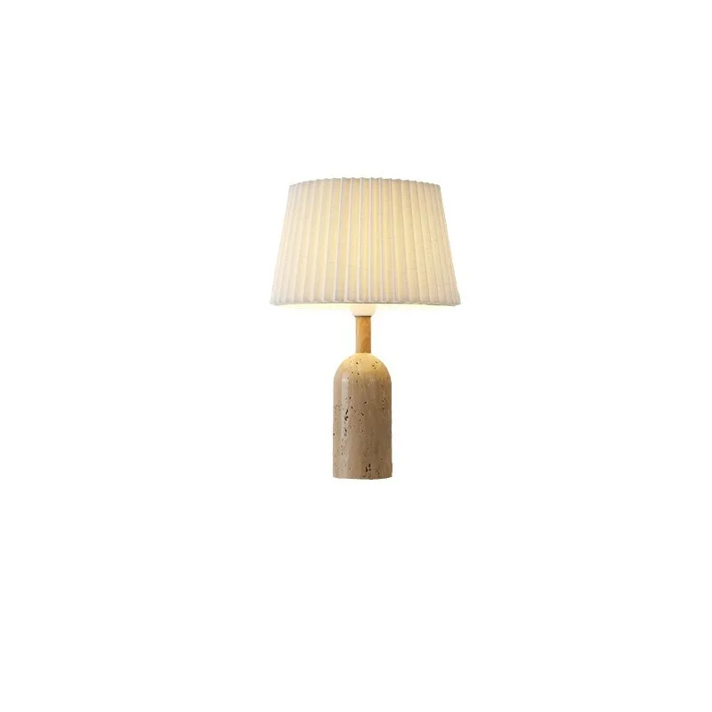 Modern design nordic decorative creative home yellow cave stone wabi uki cream unique moon bedside desk lamp led table lamps