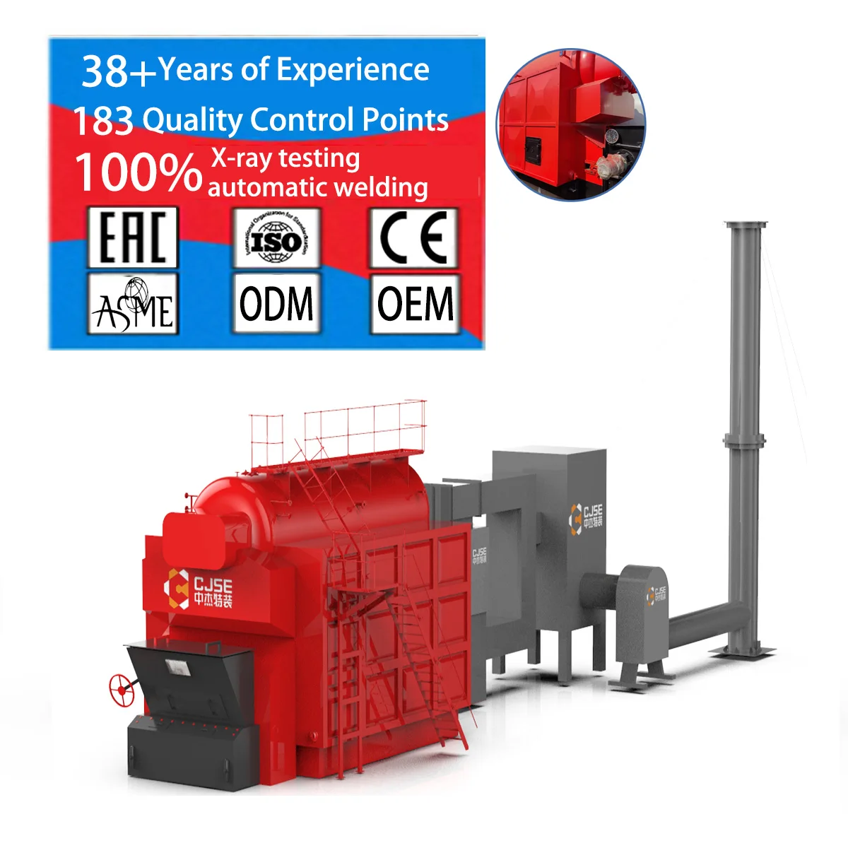 CJSE best price dzl steam boiler industrial steam boiler biomass wood fired water boiler steam coal 10ton for greenhouse