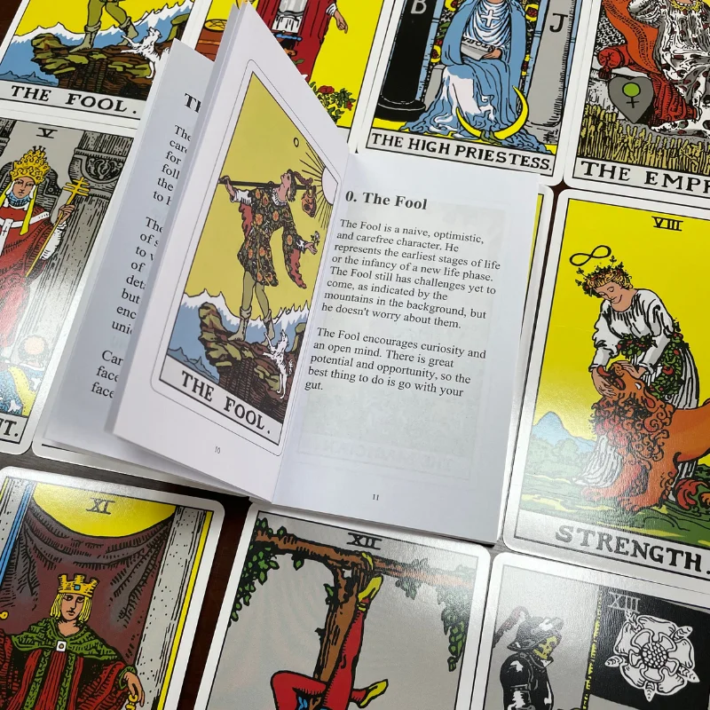 wholesale astrology deck tarot black custom tarot cards printing tarot cards with books