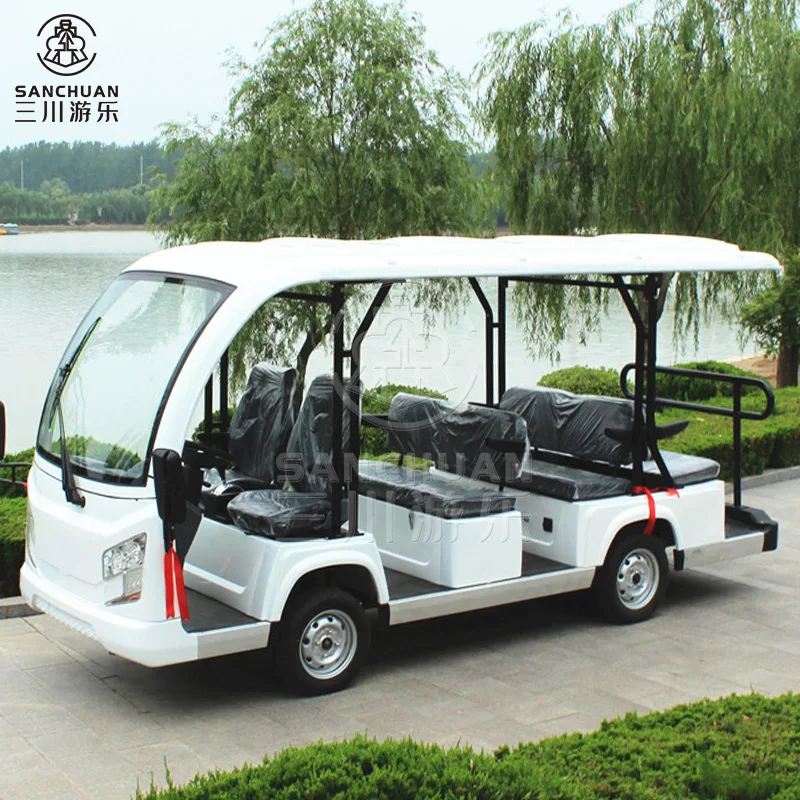 Sanchuan Outdoor Tourist Train Bus Scenic Electric Sightseeing Car For Sale