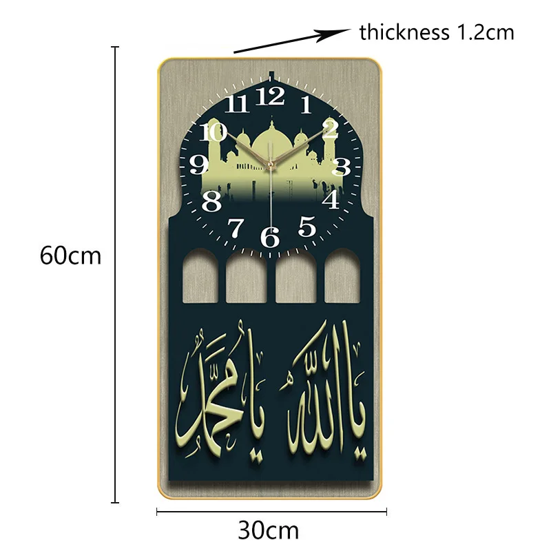 square painting hot sale retro creative wood & plastic art clock luxury christmas decorations wall clock for living room