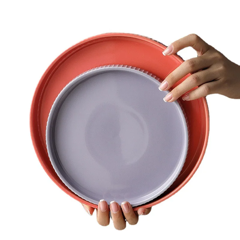 Nordic style tableware rice bowl Home Soup  Creative personality bowl set noodle simple art plate dish