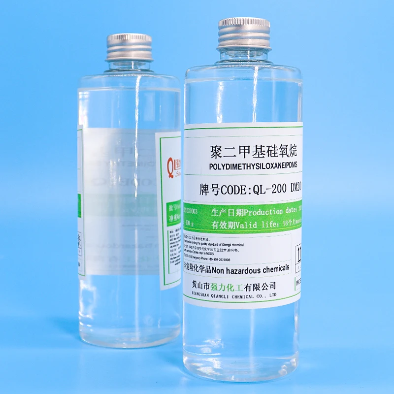 Oil Manufacturer Universal QL-200 DM 20mPa.s Pdms Simethicone Silicone Cosmetic Raw Materials and dielectric fluid