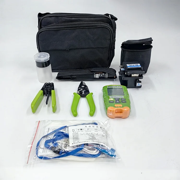 Optical Cable Construction Tool Kit Fiber Cleaver Optical Power Meter Visual Fault Locator