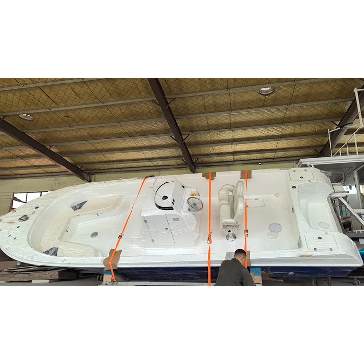 Customization 4 6 8 Person Assault Boats Yacht Cabin Cruiser Fiberglass High Speed Fiberglass Fishing Boat