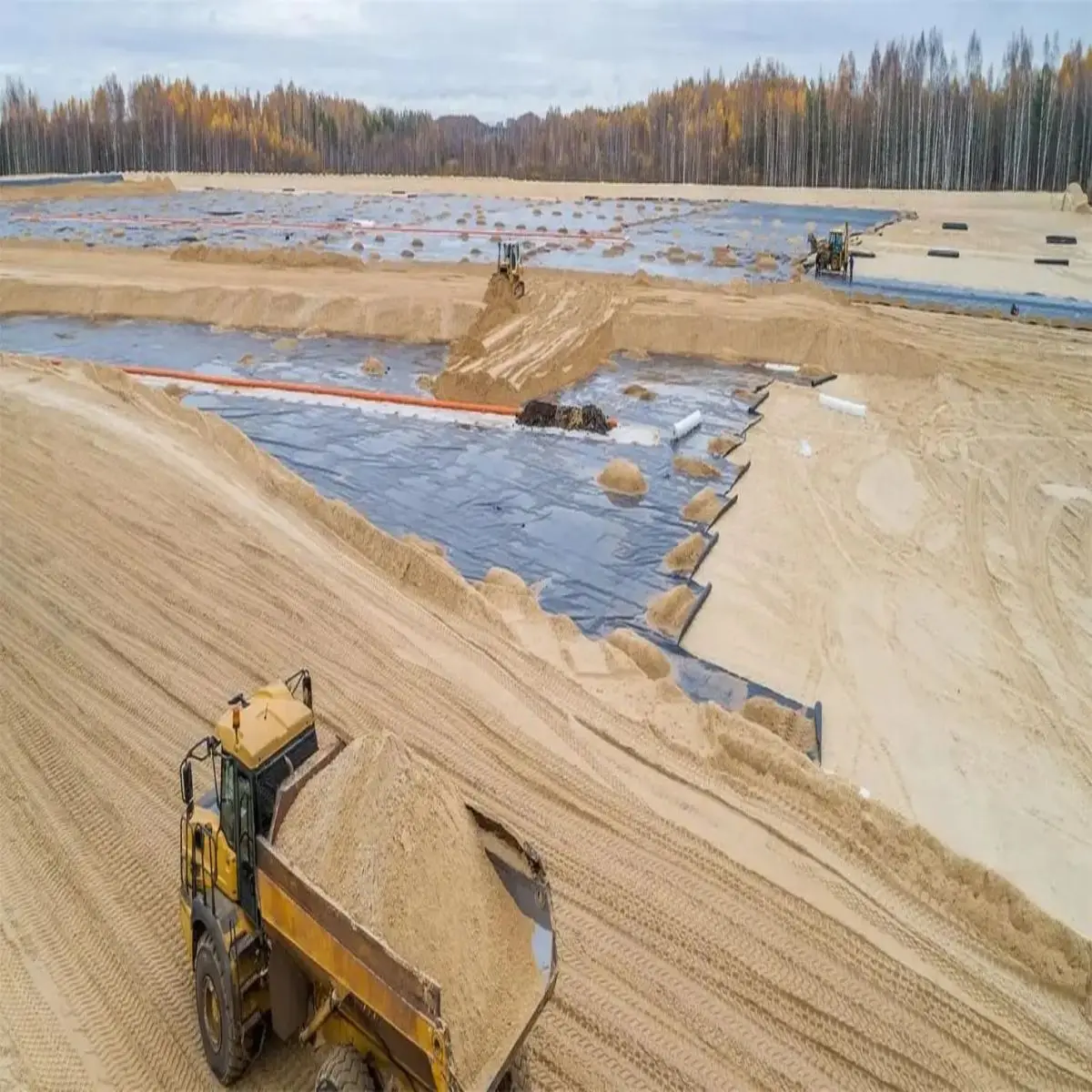 0.5mm HDPE Fish Pond Geomembrane Liner for Fresh Water Shrimp in Tanzania Outdoor project