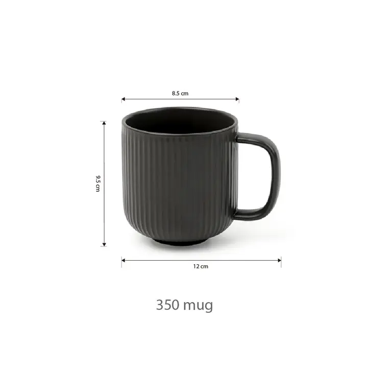 В наличии простая белая черная полосатая фарфоровая чашка Латте кофейная кружка керамическая с ручкой