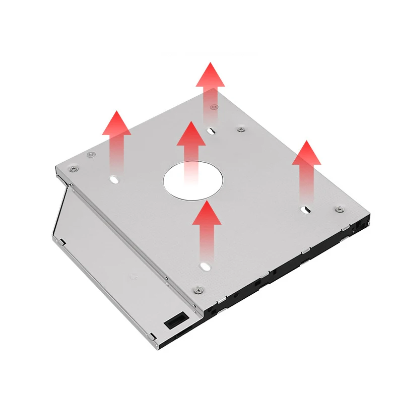  Алюминиевый адаптер для жесткого диска 9 5 мм sata3 SSD cd/dvd-rom Оптический отсек ноутбука второй HDD Caddy