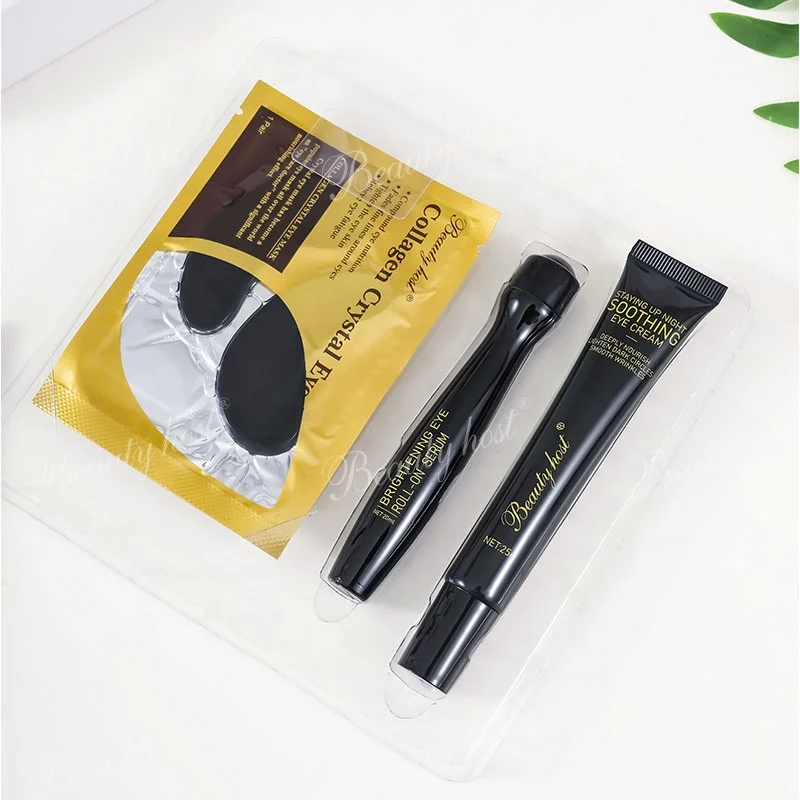 Factory Beauty Skincare Products Eye Care Kit Roll-on Brightening Eye Serum Up Night Soothing  Eye Cream